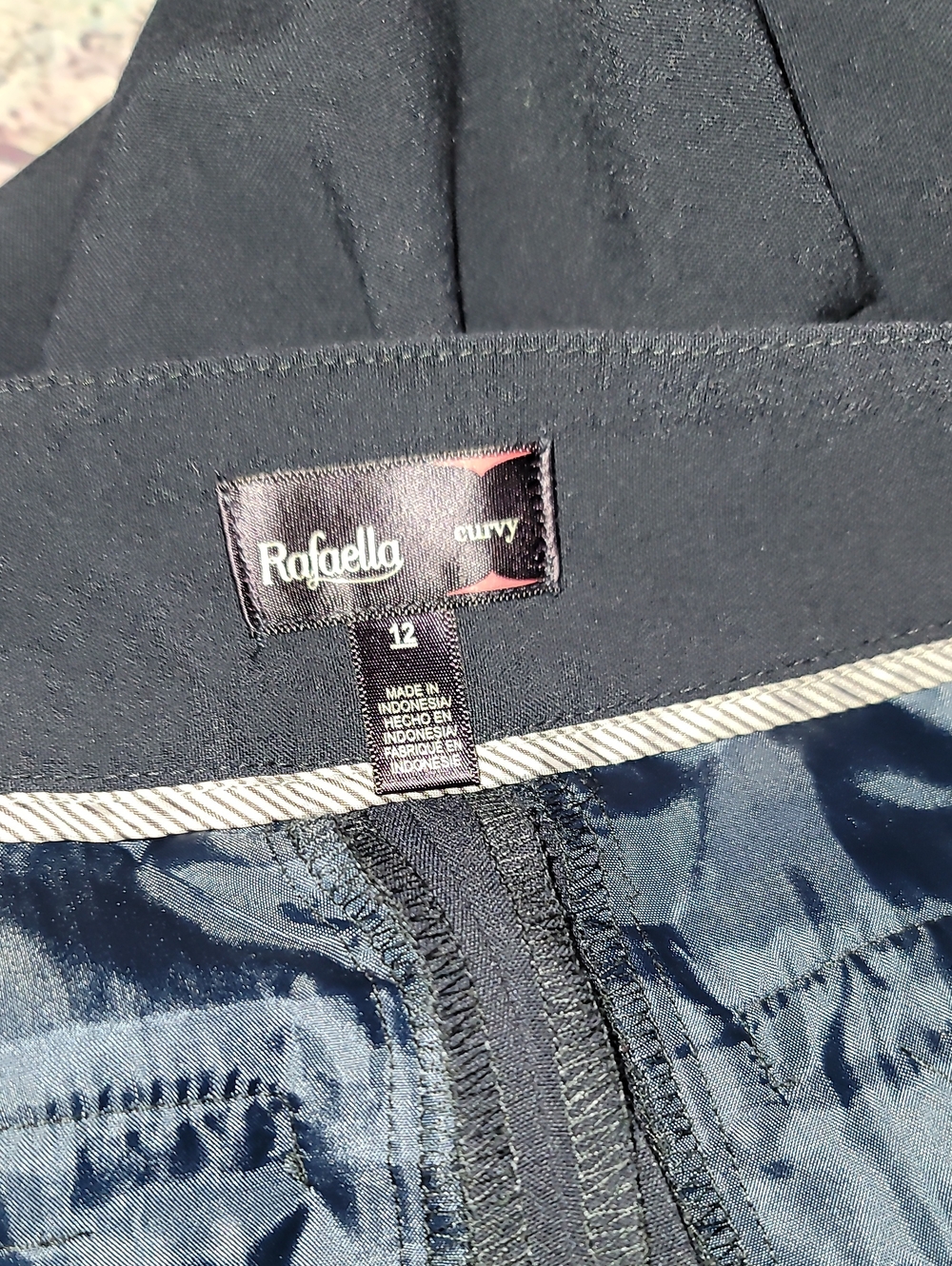 Navy Blue Stright Slacks - Picture 4 of 4